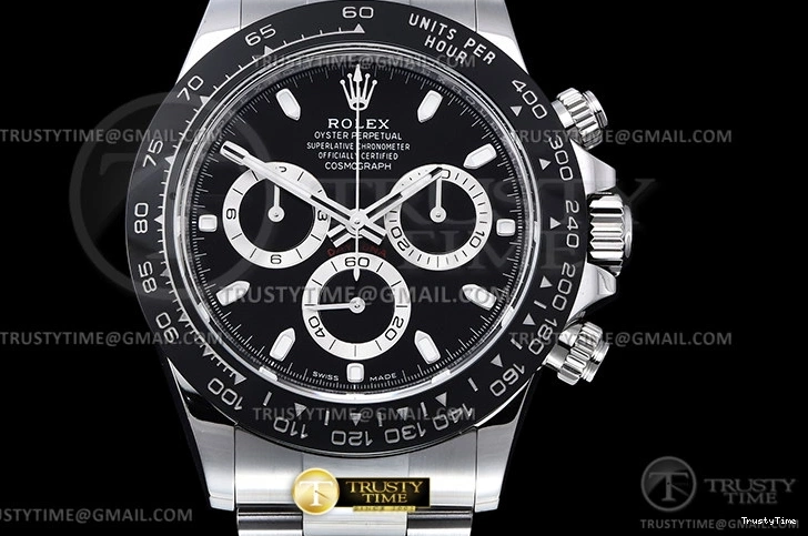 0715 Upgraded ROLDYT0348B – Daytona 116500 CER SS Black 904L BTF Asia 947